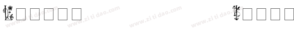 Lilith Initials Medium字体转换